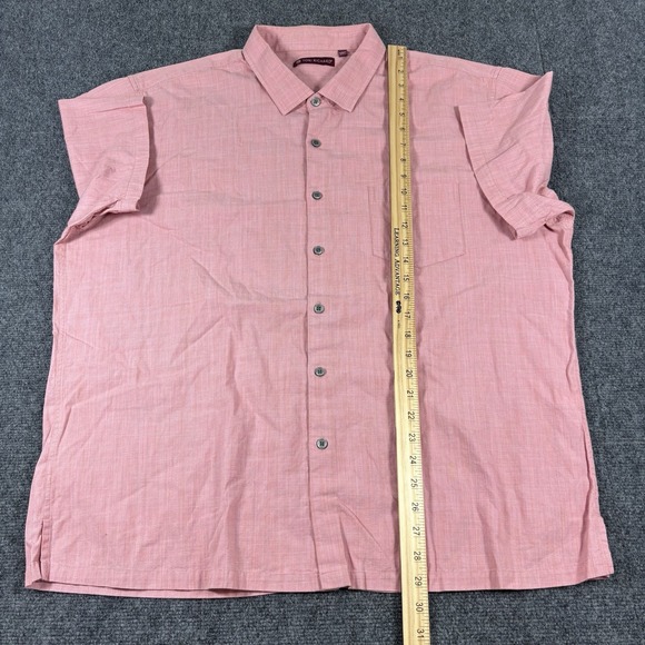 Tori Richard‎ Hawaiian Shirt Mens 2XL Pink Button-Up Short Sleeve Cotton - Picture 7 of 8